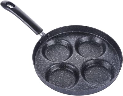 Koekenpan - Eierpan Omeletpan - Ontbijt Bakken - Vierkante Vorm - 24 cm - Zwart