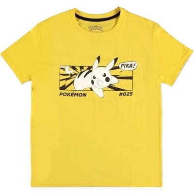 Difuzed Pokémon Pika! 025 Short Sleeve Female T-Shirt Geel-Maat L (Diversen) Nieuw