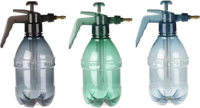 Druksproeiers Set - Pompsproeiers - Planten Verzorgen - Verstelbare Messing Mond - 3 x 1.5 Liter - Transparant