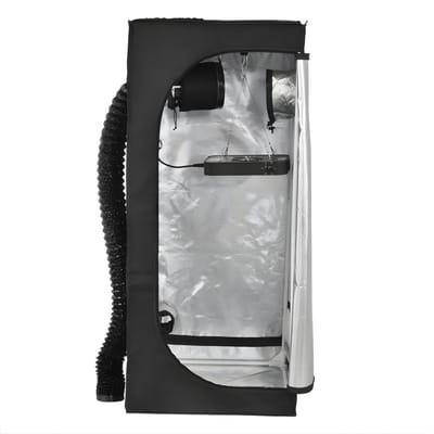 Kweektent Compleet Systeem 120 cm - Kweekkast met LED Full Spectrum Lamp, Ventilatie & Koolstoffilter