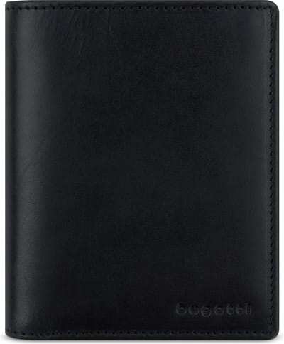 Bugatti Remo Portemonnee RFID-bescherming Leer 10 cm - Jongens - Staand formaat - schwarz