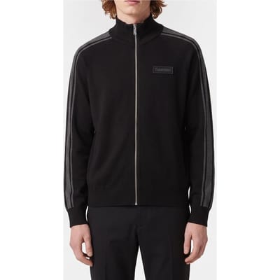 Calvin Klein Ls Tech Knit Track Jacket Black Taglia: XL | Maglioni a maglia Outlet | Uomo | Nero