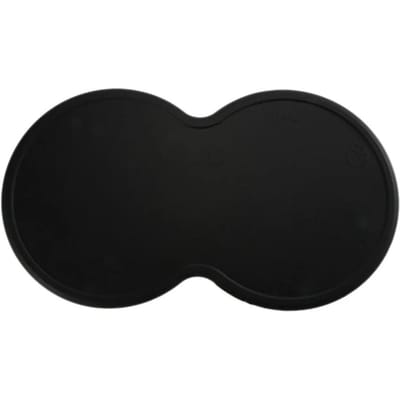 Tapis d'alimentation en Silicone pour animaux de compagnie, 48x27cm, pour chien, chiot, chat, mignon, en forme de nuage, bol à vaisselle, Placement des aliments, accessoires pour chiens black