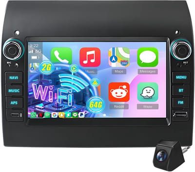 Cestovet Autoradio - Geschikt voor Fiat Ducato, Peugeot Boxer, Citroen Jumper 2011-2022 - 2/64GB met Carplay en Android auto - Radio scherm met Navigatie