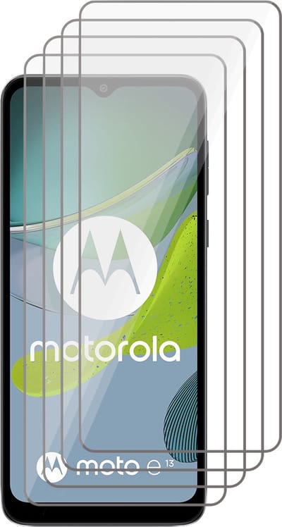 Screenprotector geschikt voor Motorola Moto E13 - 4x Gehard Glas Screen Protector GlassGuard