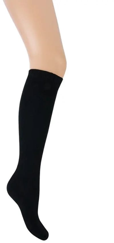 Teckel - Dames Kniekous - 2-Pack - Maat 36/42 - Zwart