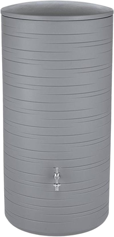 Regenton - Watertank - Water Opslaan - Kindveilig Deksel - 285 Liter - Grijs