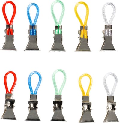 Handdoekhaakjes - Handdoekclips - Handdoekklemmetjes - Houders - Klemmetjes - Theedoek - Ophanghaakjes - 15 STUKS