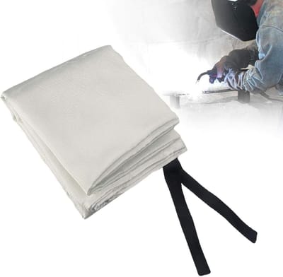 Welding Dekentje - Vezelglas Brandwerende Dekens - Vuurvertragende Lasgordijn - Veiligheid Lasbescherming - Biedt Hittebescherming Tegen Vonken en Spatten (1.2m x