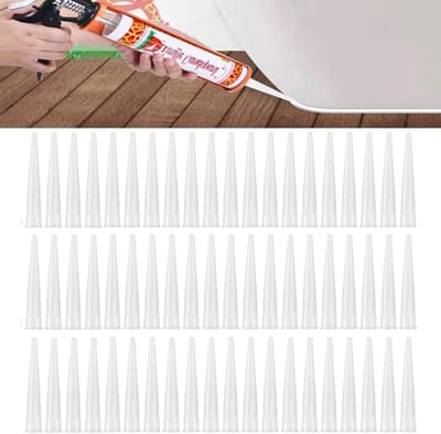 60 Stuks Silicone Nozzles voor Kartuschen - Vervangpunten voor Kit, Lijm en Sealant Tools