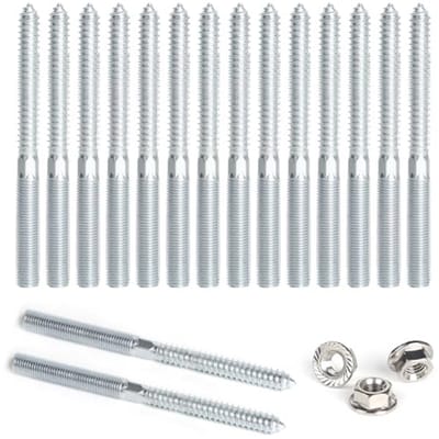 Dubbele Kopschroeven M10 x 120 mm - 15 Stuks Torx Schroeven met Vergrendelingsmoeren