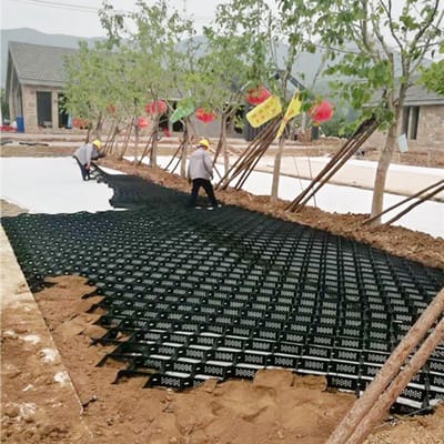 Grind Stabilisator Rooster - Bodemrooster Oprit - Oprit Stabiliseren - Duurzaam HDPE Materiaal - 5 cm Diep - Zwart