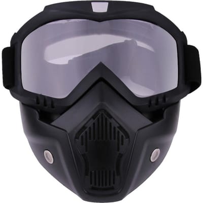 Motorhelm Professionele Outdoor Fietsen Gezichtsmasker Bril voor Winddichte Ski Snowboard Sneeuwscooter transparant