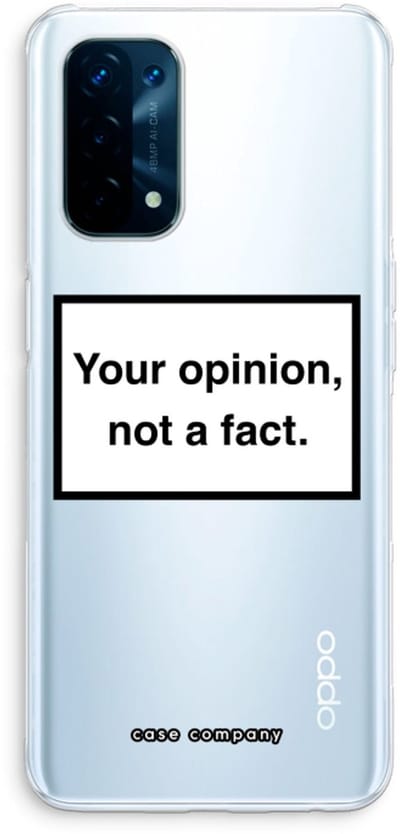 Case Company® - Hoesje geschikt voor Oppo A74 5G hoesje - Your opinion - Soft Cover Telefoonhoesje - Bescherming aan alle Kanten en Schermrand
