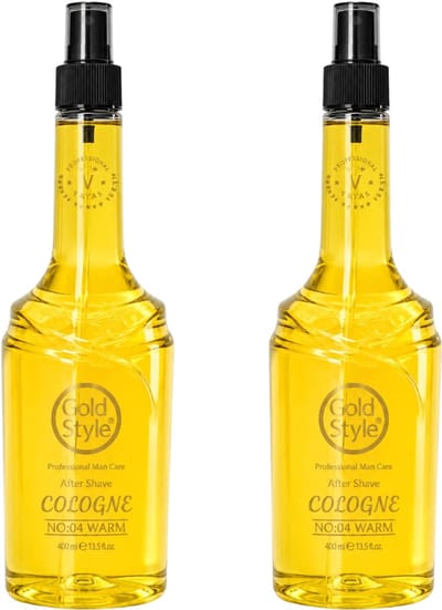 Gold Style After Shave Cologne 04 – 2 Stuks x 800 ml – Verkoelende en Verzorgende Aftershave voor Mannen