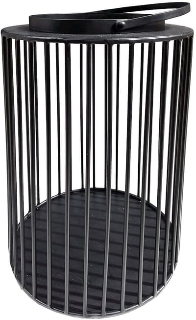 Windlicht Maripa | Medium | Zwart | Ø30 x H60 cm