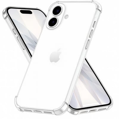 Hoesje geschikt voor iPhone 17 backcover Shockproof siliconen Transparant