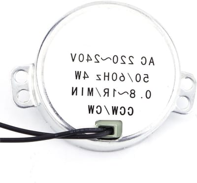 Synchronous Motor AC 220/240V 4W 50/60Hz voor Elektrische Toepassingen - CCW/CW Geared Motor (0.8-1rpm) met Hoge Kwaliteit en Betrouwbaarheid