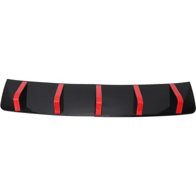 2 STUKS Achterbumper Lip Diffuser Universele Onderbumper Spoiler Haaienvin Beschermer voor 1 Serie E90 black