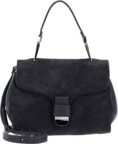 COCCINELLE Leren Handtas Schoudertas Coccinelle Neofirenze Sued Handbag Ardesia Donkergrijs