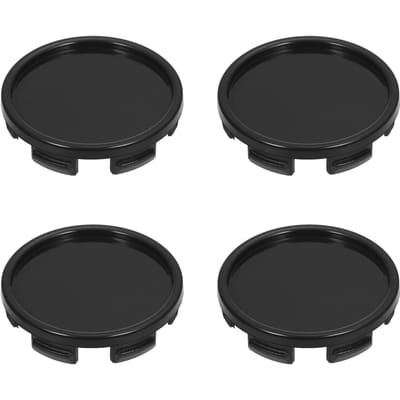 4 STUKS 55mm Auto Wielnaafdoppen Naaf Band Velg Naafdopkap Universeel ABS zwart