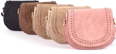 Giuliano lederen schodertas Nivine - Suede - Made in Italy - Beige