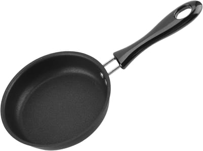 Kleine koekenpan - Omelet pan - Ontbijt bakken - Anti-aanbaklaag - 12cm diameter - Zwart