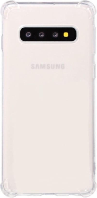 Hoesje Geschikt voor Samsung Galaxy S10 Anti Shock silicone back cover/Transparant hoesje