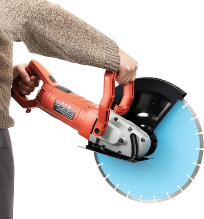 Elektrische Betonschuurmachine - Steenzaag - Bouwprojecten Uitvoeren - Stofvrij Zagen - 13.5 cm Diep - Rood