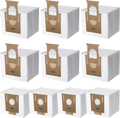 10 stuks stofzuigerzakken compatibel met ECOVACS DEEBOT N8+, N8 Pro+, Ozmo T8, T8 AIVI, T8+, T8 AIVI+, T8 MAX, T9+, DX93, DDX96 Yeedi Vac Station stofzuiger