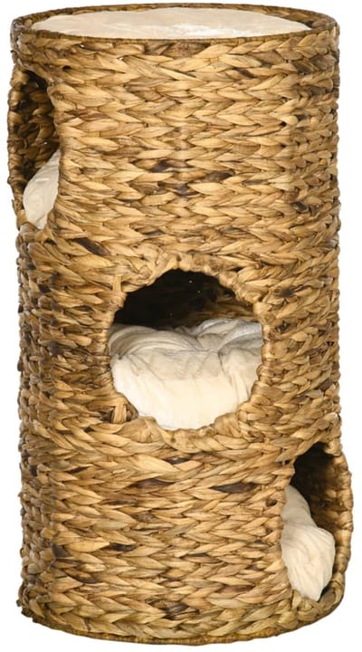 Krabton voor katten - Kattenhuis - Voor buiten - Hok - Kooi - Bench - Ren - duurzaam -Lichtbruin