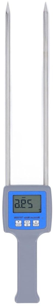 Digitale Houtvochtmeter met Lange Sonde - Handheld Vochtigheidsensor met LCD Scherm, Achtergrondverlichting en Opbergtas voor Hout en Bouwmaterialen