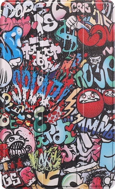 Hoesje - Geschikt voor Samsung Galaxy Tab S6 Lite - Dun & Stevig - Trifold Bookcase - Hard Cover Case - Met Uitsparing Geschikt voor S Pen - Hardcover Book - Tablet Hoes - Graffity