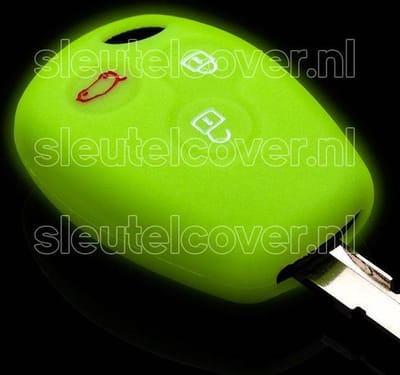 Autosleutel Hoesje geschikt voor Dacia - SleutelCover - Silicone Autosleutel Cover - Sleutelhoesje Glow in the dark / Lichtgevend