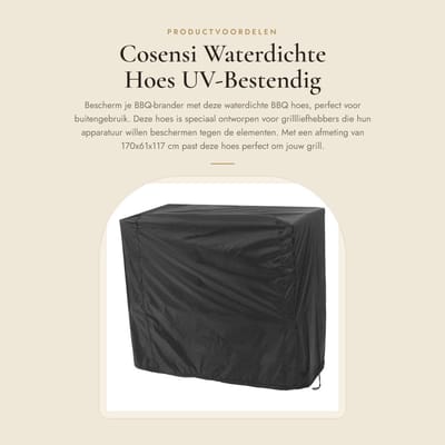 Dailygoods- BBQ Hoes Waterdicht 170x61x117cm - Barbecue Hoes - UV-Bestendig - Winddicht - Polyester - Duurzaam Materiaal - Barbecuehoes