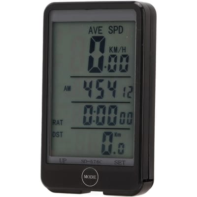 Bergfietscomputer Draadloos Touchscreen Lichtregeling Waterbestendig met Verlichting voor Mountainbikes en Fietsen black