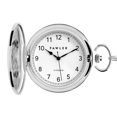 Easton | Zilverkleurig Automatisch Zakhorloge