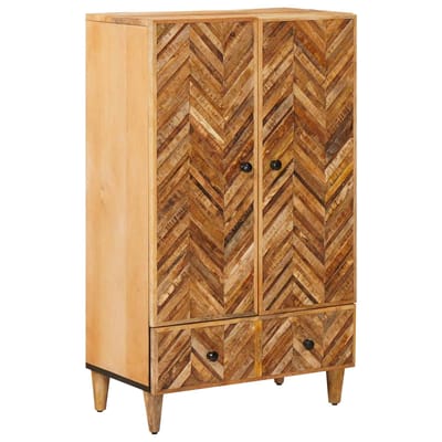 vidaXL - Opbergkasten - Bruin - 60 - x - 33,5 - x - 100 - cm - Massief - Mango - Hout
