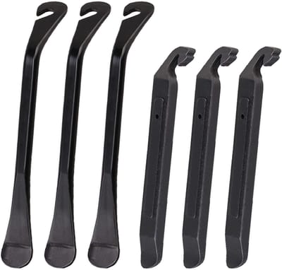 Dailygoods- Bandenlichters Set van 6 - Carbon Staal/Nylon - Antislip - Lichtgewicht - Geschikt voor Racefiets/Mountainbike - 4.6 inch/42 inch - Bandenlichter