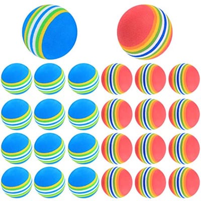 Foam Golfballen voor Beginners en Kinderen - Oefen Golfballen in Rood en Blauw, 26 Stuks