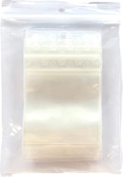 25x Gripzakjes 15x10cm - Cadebo - Zakje van 25 stuks - Transparant