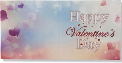 Luxe Valentijn 3D effect Wenskaart - You are the love - 16x16cm