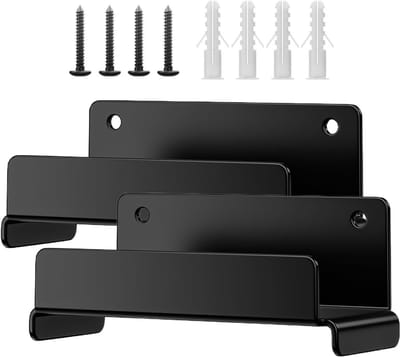 Ladderhaken Set - Wandmontage Organizer - Opruimen Garage - Ruimtebesparend Ontwerp - 13.5cm Lengte - Zwart
