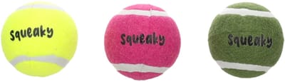 FLAMINGO - SPEELGOED SMASH TENNISBAL SQUEAK MEERDERE KLEUREN 2 INCH/5,08CM 3ST