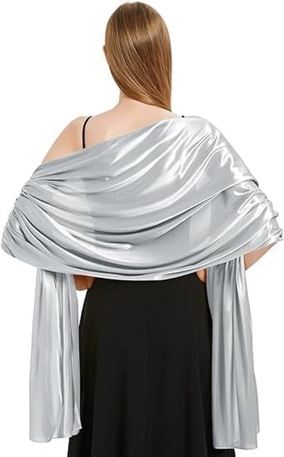 Stola voor dames - extra groot en breed - chiffon sjaal - comfortabel voor avondjurken - Homevero