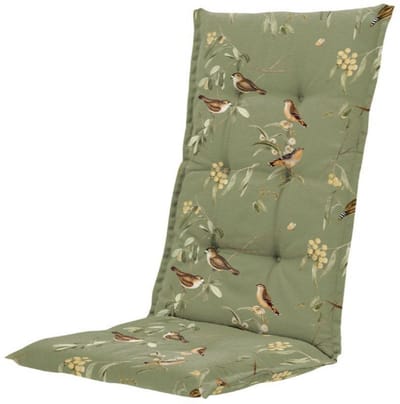 4 x Tuinkussen hoge rug Madison 123 x 50cm Aria Groen | Madison tuinstoelkussen | 50 % Katoen & 50 % polyester