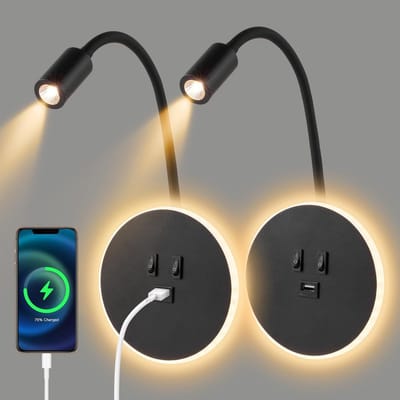Bedlampjes Hoofdbord - Leeslampjes - Bedlamp Slaapkamer Volwassenen - Metaal