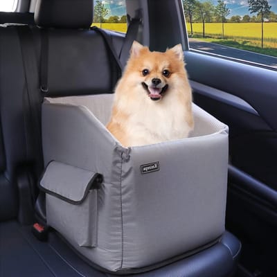 Verhoogde Hondenautostoel Voor Kleine Honden - Reisautoverhoger Voor Honden - Geschikt Voor Auto's, Vrachtwagens en SUV's - Voor- en Achterbank hondenmand auto