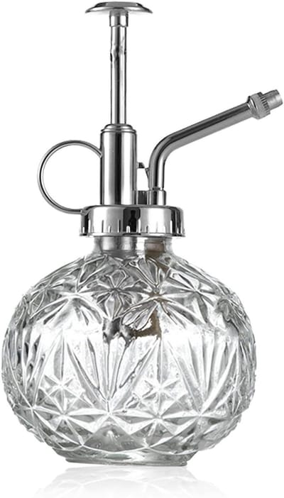 Vintage Glazen Plantenspuit 240 ml voor Bloemen, Orchideeën en Bonsai met Transparante Spuitkop