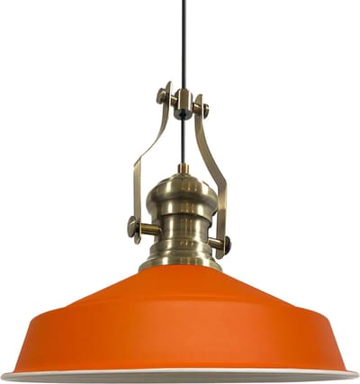 Bamyum Hanglamp Vintage, Oranje Grote Lamp